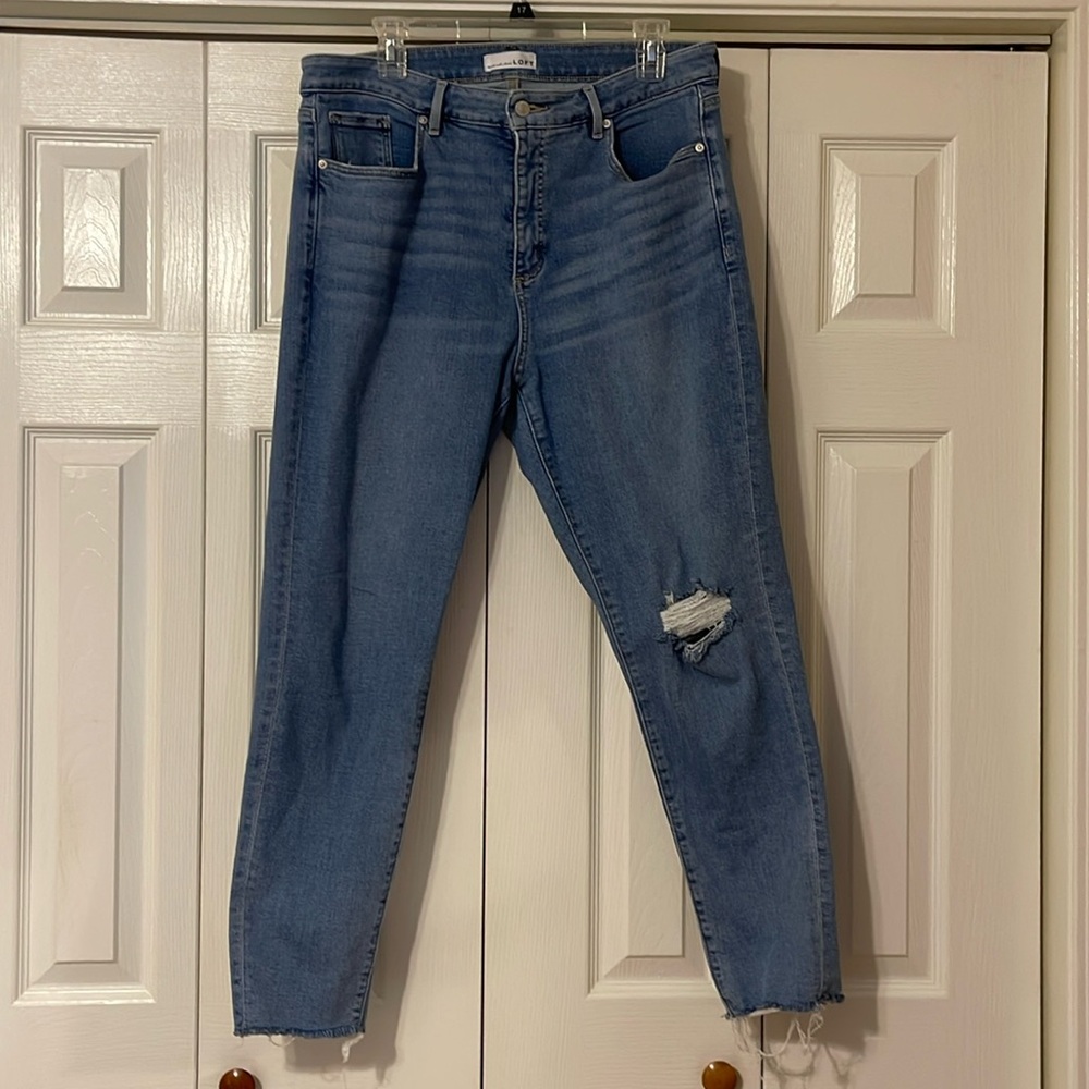 LOFT Curvy Skinny Jeans